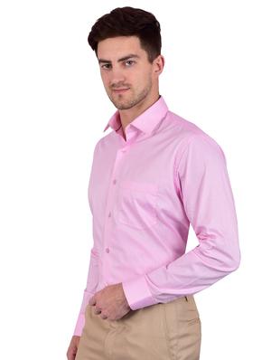 pink solid formal shirt - 17119168 - Standard Image - 2