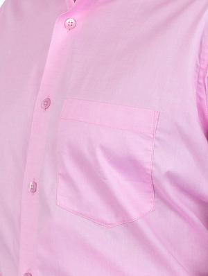 pink solid formal shirt - 17119168 - Standard Image - 5
