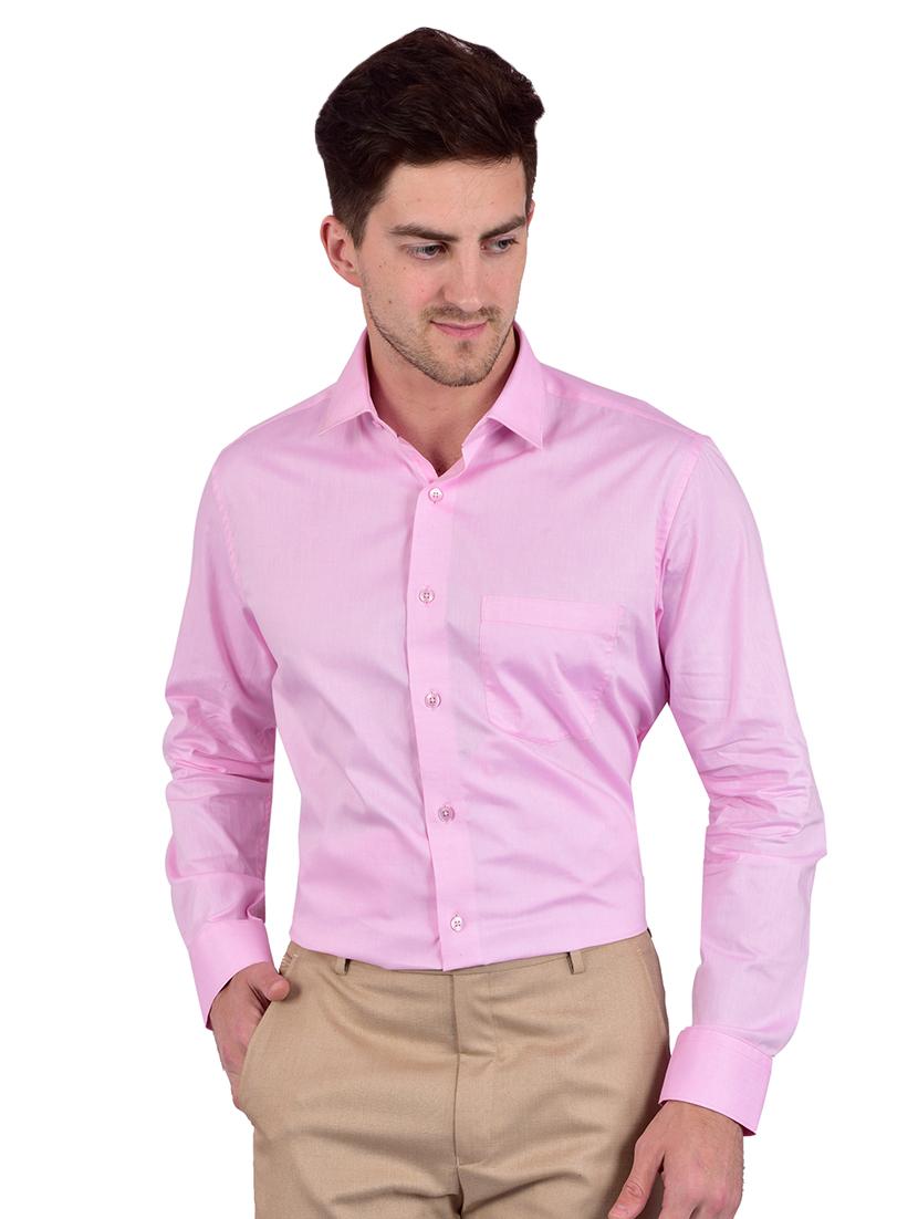 pink solid formal shirt - 17119168 - Zoom Image - 1