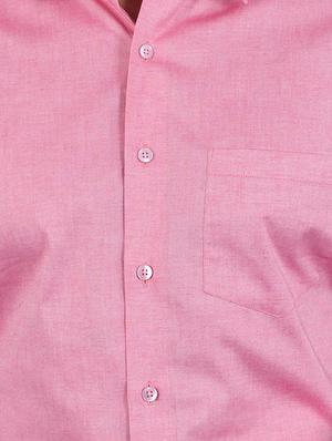 pink solid formal shirt - 17119171 - Standard Image - 5
