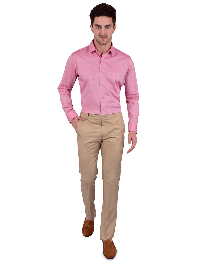 pink solid formal shirt - 17119171 - Zoom Image - 4