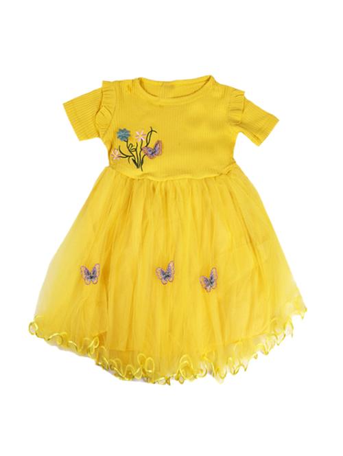 yellow cotton frock - 17119229 - Standard Image - 1