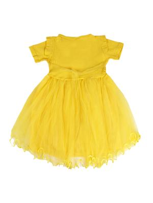yellow cotton frock - 17119229 - Standard Image - 2