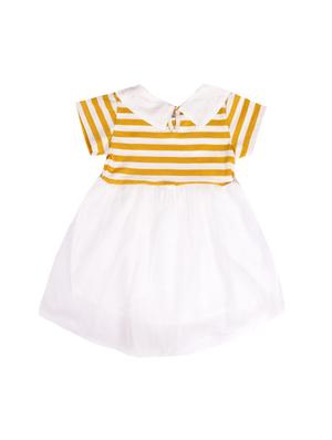 yellow cotton frock - 17119239 - Standard Image - 2