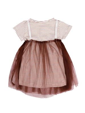 brown cotton frock - 17119255 - Standard Image - 2