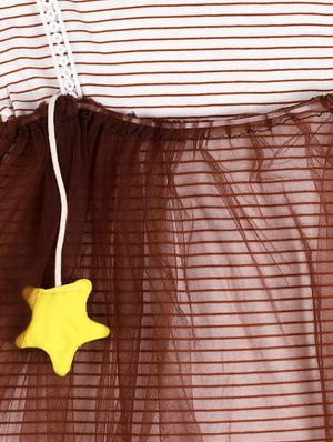 brown cotton frock - 17119255 - Standard Image - 3