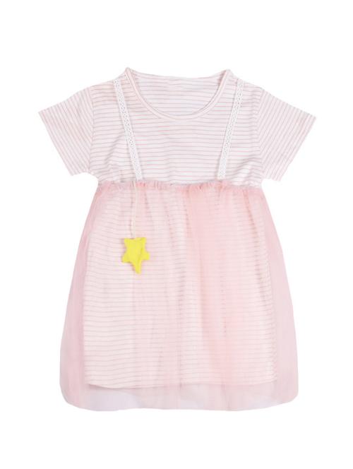 pink cotton frock - 17119256 - Standard Image - 1
