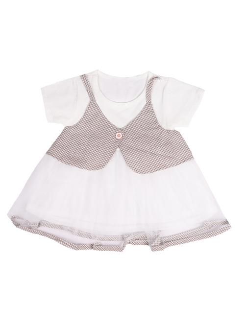 brown cotton frock - 17119257 - Standard Image - 1