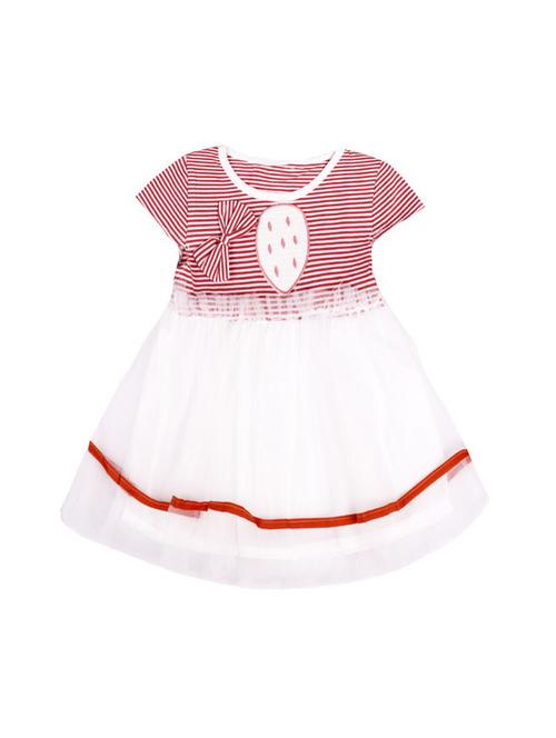 red cotton frock - 17119265 - Standard Image - 1