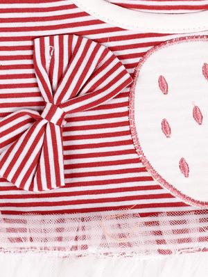 red cotton frock - 17119265 - Standard Image - 3