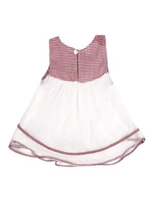 red cotton frock - 17119270 - Standard Image - 2