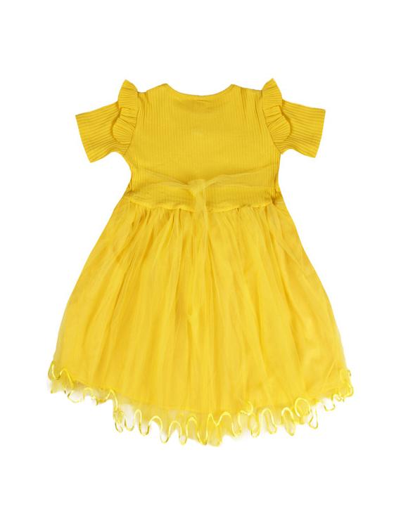 yellow net frock - 17119296 - Zoom Image - 2