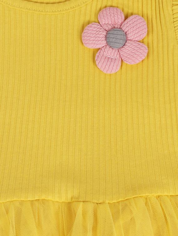 yellow cotton frock - 17119301 - Zoom Image - 3