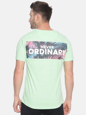 green printed t-shirt - 17119452 - Standard Image - 3