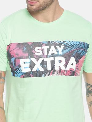 green printed t-shirt - 17119452 - Standard Image - 5
