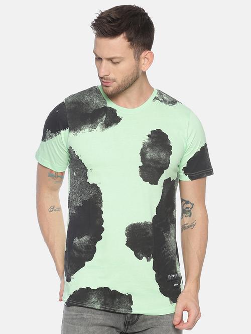 green printed t-shirt - 17119456 - Standard Image - 1