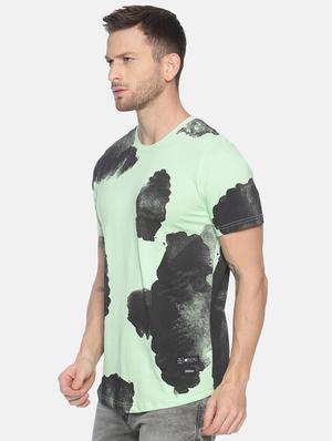 green printed t-shirt - 17119456 - Standard Image - 2
