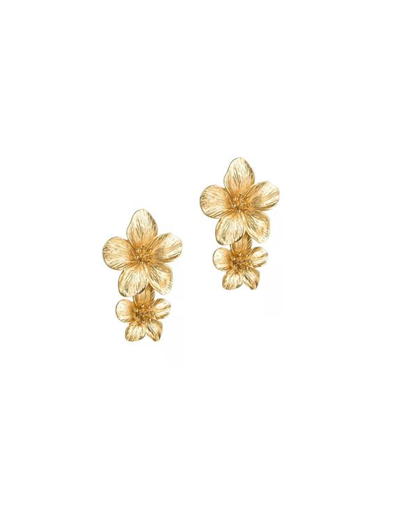 gold tone metal drop earring - 17119519 - Zoom Image - 2