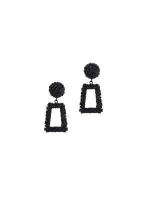 black metal drop earring - 17119521 - Standard Image - 2