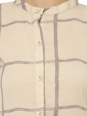 checkered straight kurta - 17120380 - Standard Image - 4