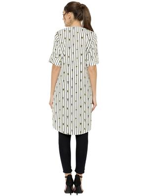 printed straight kurta - 17120385 - Standard Image - 3