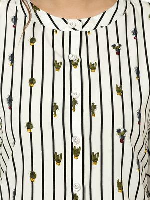 printed straight kurta - 17120385 - Standard Image - 4