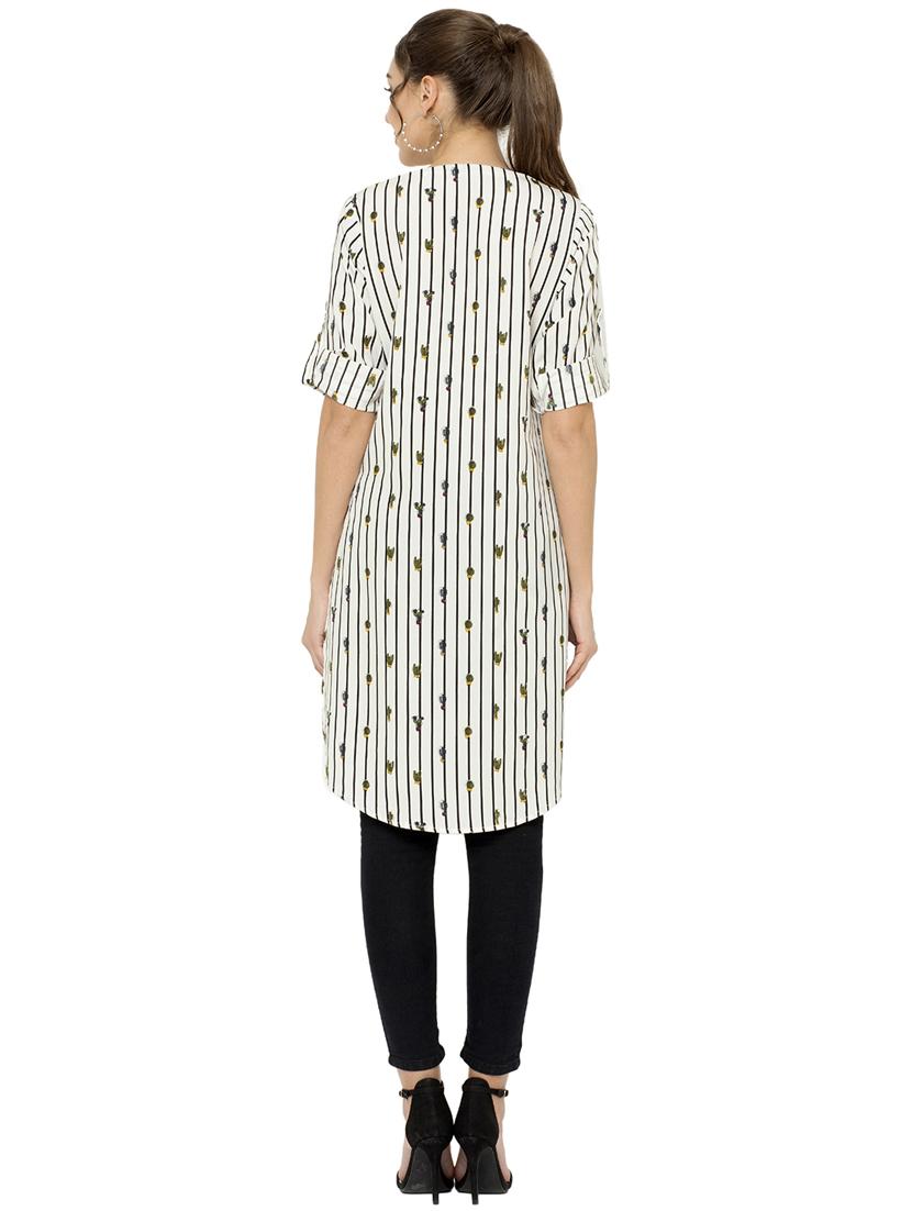 printed straight kurta - 17120385 - Zoom Image - 3