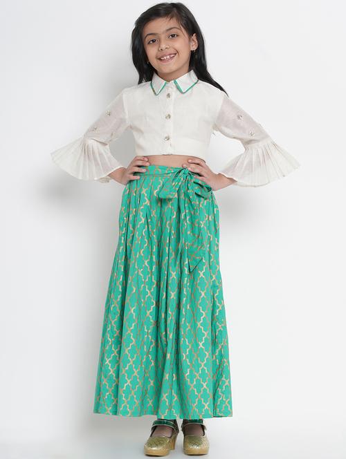 multi cotton lehnga choli - 17120424 - Standard Image - 1