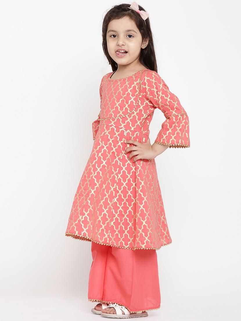 pink cotton suit set - 17120428 - Zoom Image - 2
