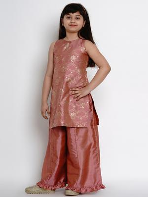 orange silk blend suit set - 17120434 - Standard Image - 2