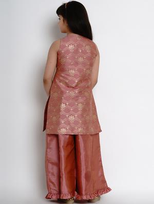 orange silk blend suit set - 17120434 - Standard Image - 3