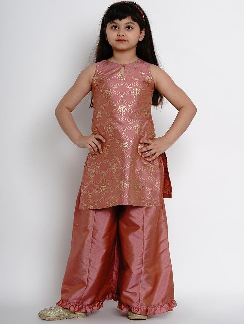 orange silk blend suit set - 17120434 - Zoom Image - 1