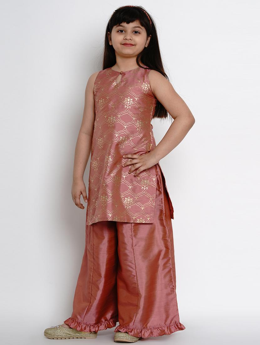 orange silk blend suit set - 17120434 - Zoom Image - 2