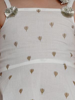 white cotton suit set - 17120435 - Standard Image - 4