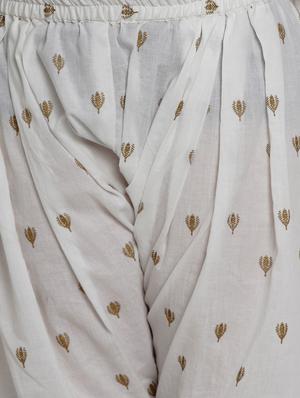 white cotton suit set - 17120435 - Standard Image - 5