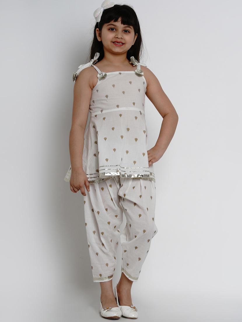 white cotton suit set - 17120435 - Zoom Image - 1