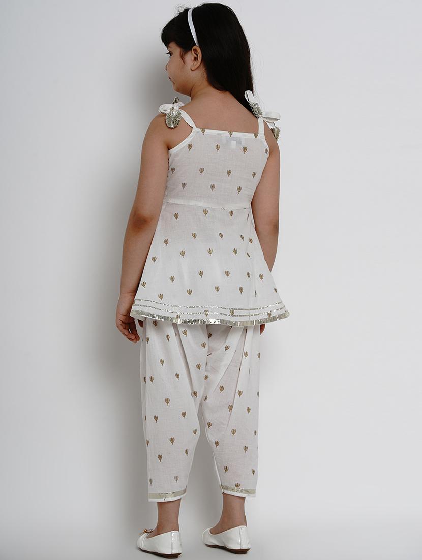 white cotton suit set - 17120435 - Zoom Image - 3