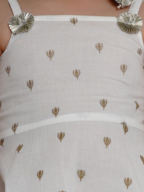 white cotton suit set - 17120435 - Zoom Image - 4