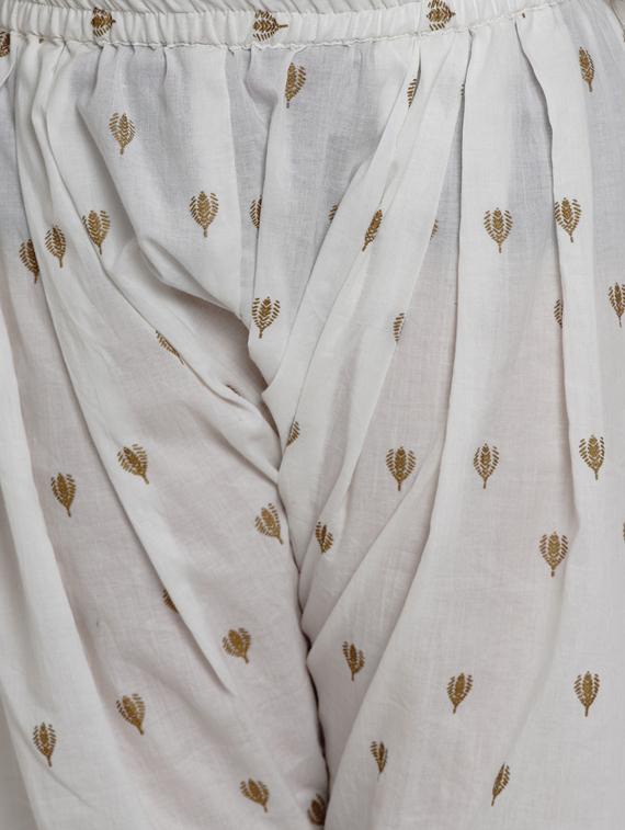white cotton suit set - 17120435 - Zoom Image - 5