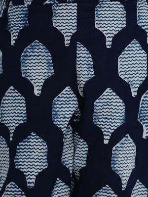 blue cotton suit set - 17120439 - Standard Image - 5