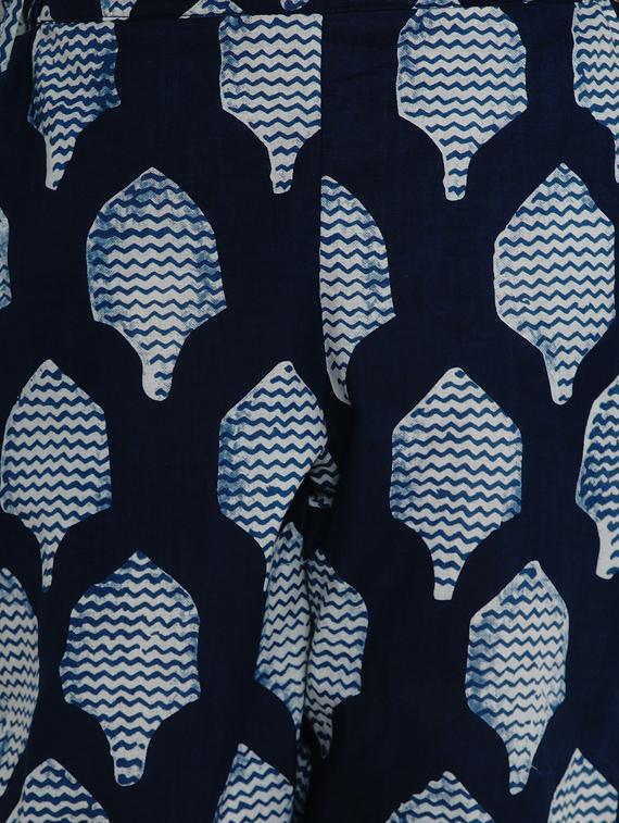 blue cotton suit set - 17120439 - Zoom Image - 5