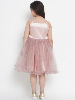pink silk blend frock - 17120440 - Standard Image - 3