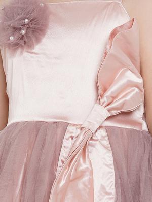 pink silk blend frock - 17120440 - Standard Image - 4