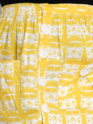 yellow cotton pencil skirt - 17120443 - Standard Image - 5