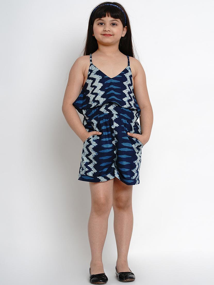 blue cotton jumpsuit - 17120459 - Zoom Image - 4