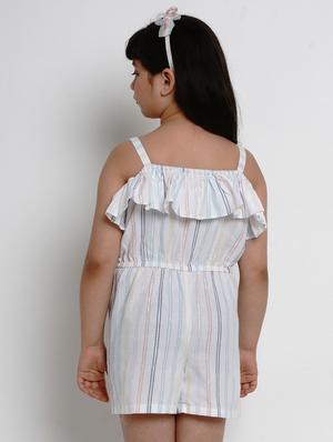white cotton jumpsuit - 17120467 - Standard Image - 3
