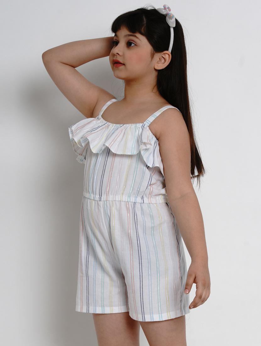 white cotton jumpsuit - 17120467 - Zoom Image - 2