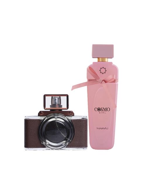 maryaj zoom pour homme edp spicy 100ml for men and maryaj cosmo girl edp powdery 100ml for women+ 2 parfum testers free - 17121532 - Standard Image - 1