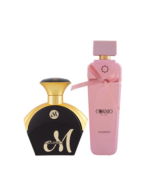 maryaj m for her edp perfume 90ml for women and maryaj cosmo girl edp powdery perfume 100ml for women+ 2 parfum testers free - 17121537 - Standard Image - 1
