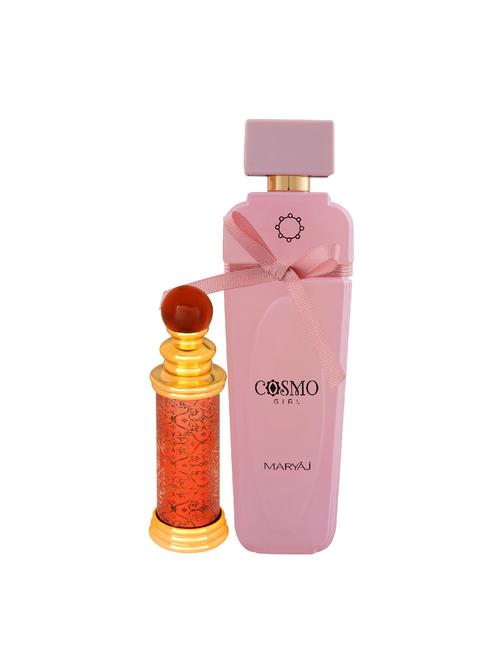 ajmal classic oud cp oudh 10ml for unisex and maryaj cosmo girl edp 100ml for women + 2 parfum testers free - 17121886 - Standard Image - 1